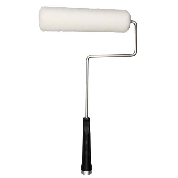 9 Inch White Velvet Roller Cover 3/8