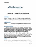 Tech Sheet Hardbond Polyaspartic HS Tropical Blend pdf