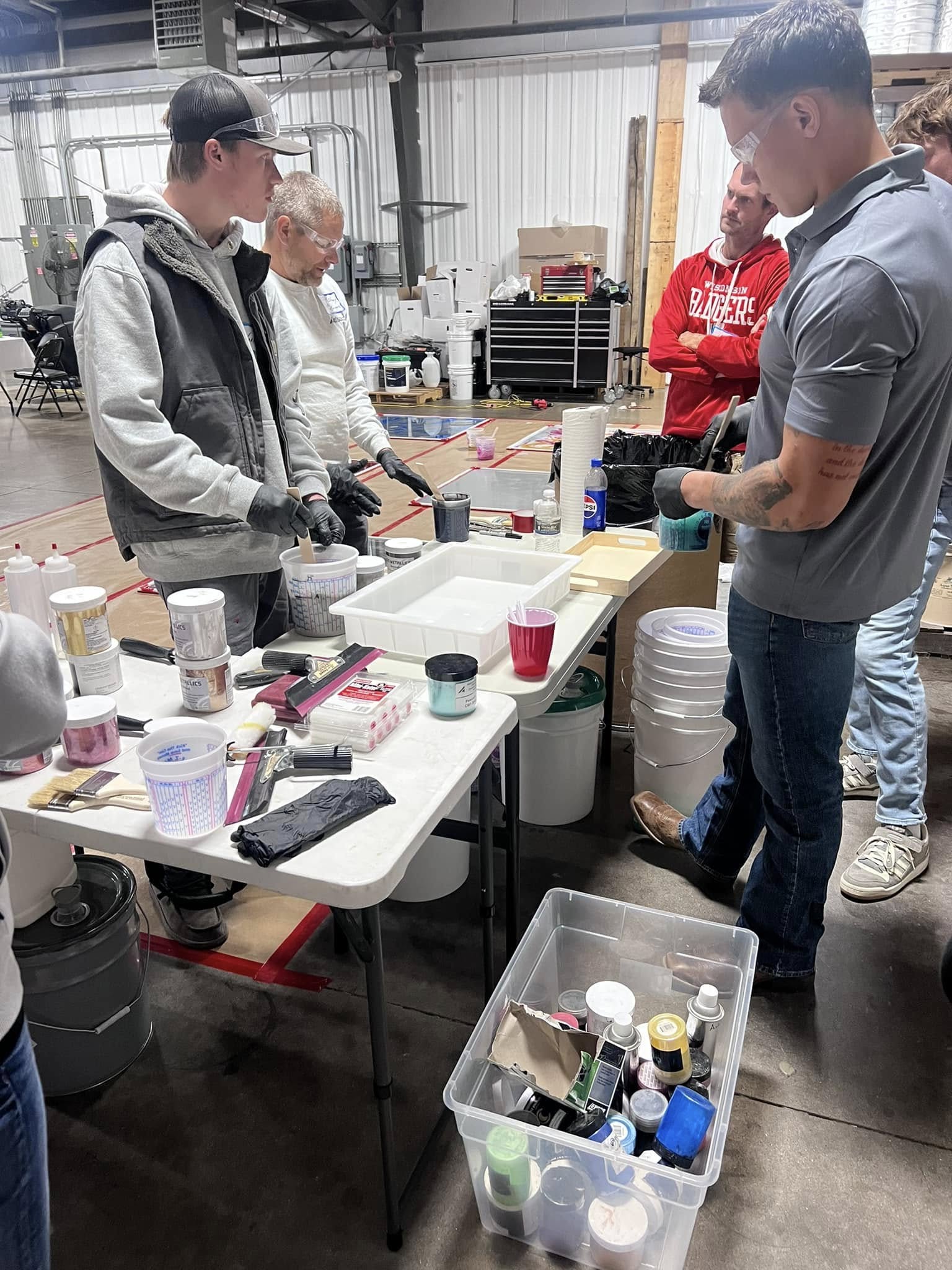 Metallic Epoxy Training at Allsource Supply Inc.