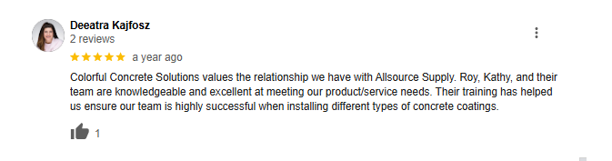 Allsource satisfied business partner review