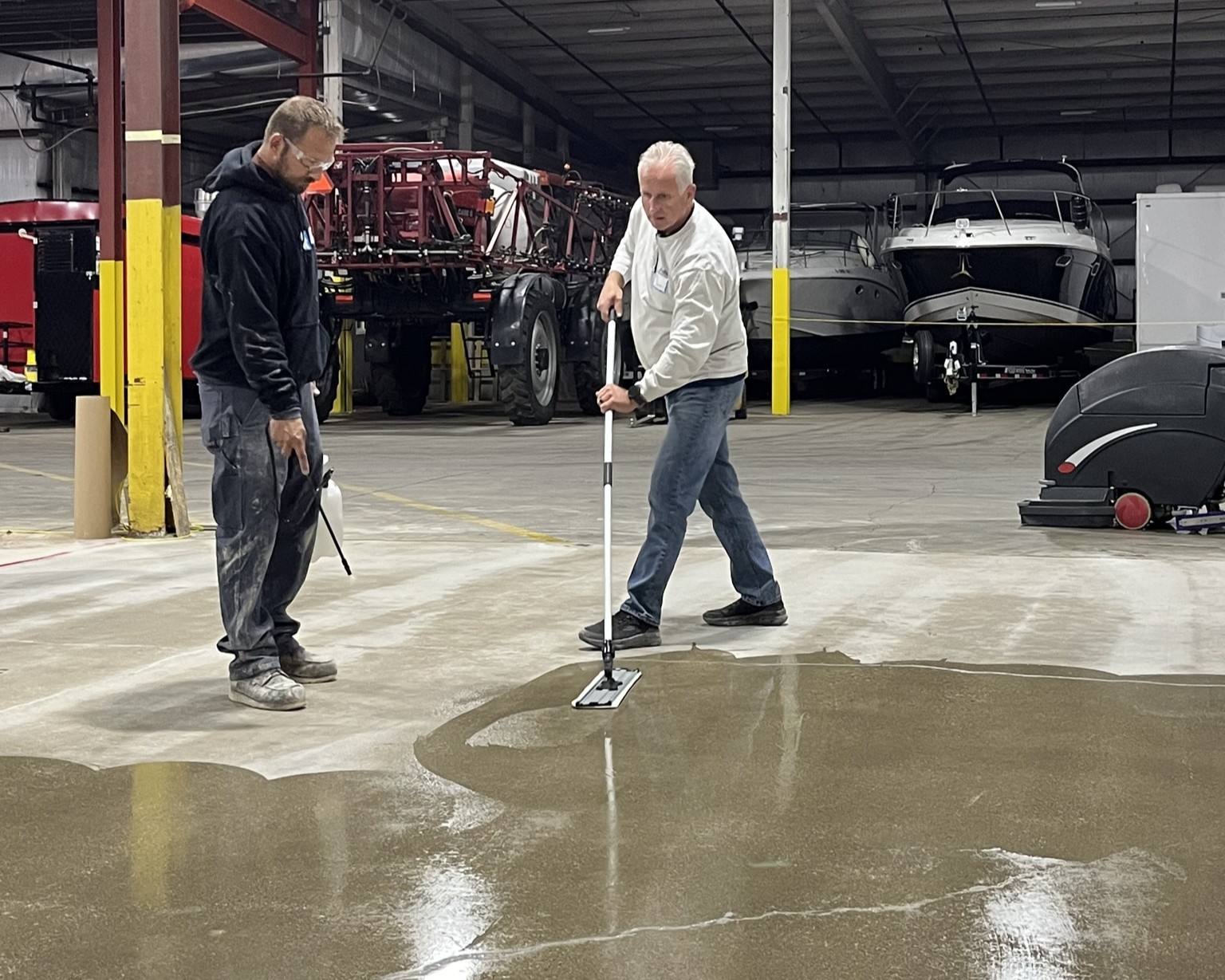 Concrete Grinding, Polishing and Sealing Training at Allsource Supply